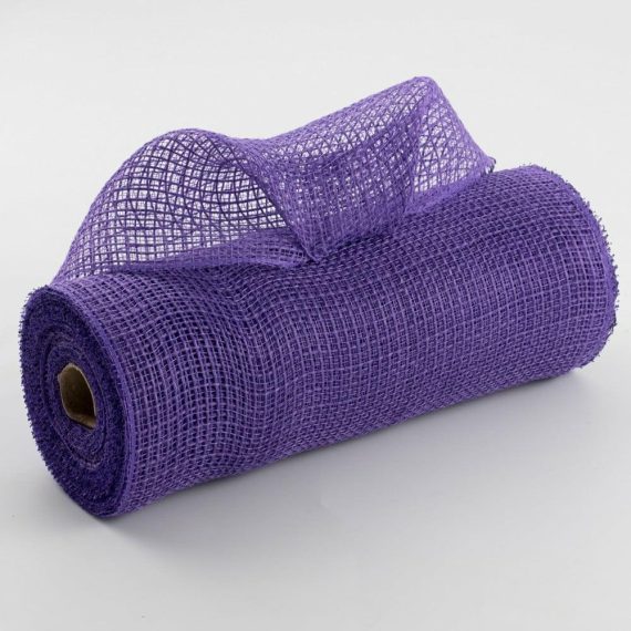 Burlap And Jute Deco Mesh |   10" Check Fabric Mesh: Purple Burlap And Jute Deco Mesh Burlap And Jute Deco Mesh