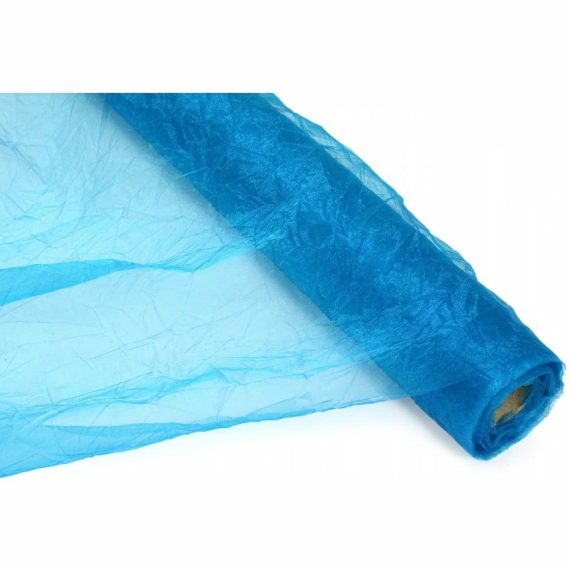 Crinkle Sheer |   24" Crinkle Sheer Fabric Roll: Teal (10 Yards) Crinkle Sheer Crinkle Sheer