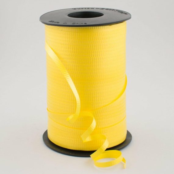 Curling Ribbon |   3/16" Curling Ribbon Crimped: Daffodil Yellow (550 Yards) Curling Ribbon Curling Ribbon