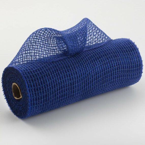 Fabric Mesh |   10" Check Fabric Mesh: Royal Blue Deco Mesh Blue