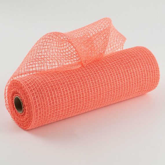 Fabric Mesh |   10" Fabric Mesh: Coral Deco Mesh Coral