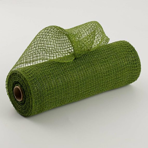 Fabric Mesh |   10" Fabric Mesh: Moss Green Deco Mesh Fabric Mesh