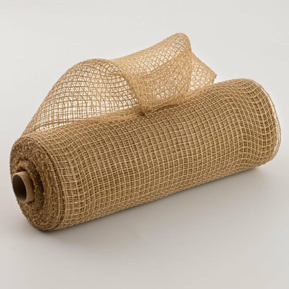 Fabric Mesh |   10" Fabric Mesh: Natural Beige Deco Mesh Fabric Mesh