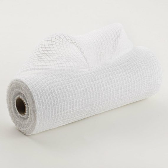 Fabric Mesh |   10" Fabric Mesh: White Deco Mesh Fabric Mesh