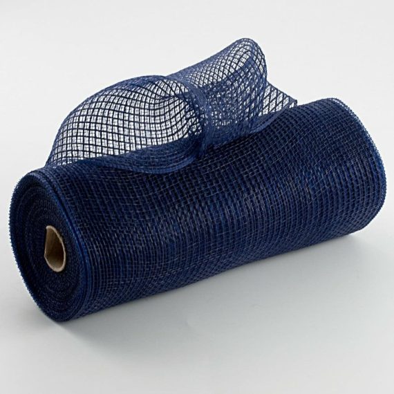 Fabric Mesh |   10" Stripe Fabric Mesh: Navy Blue Deco Mesh Blue,Navy