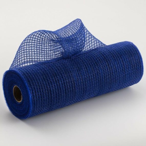 Fabric Mesh |   10" Stripe Fabric Mesh: Royal Blue Deco Mesh Blue