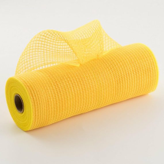 Fabric Mesh |   10" Stripe Fabric Mesh: Yellow Deco Mesh Fabric Mesh