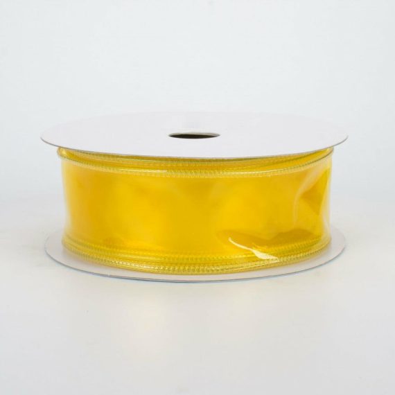 Fabric Ribbon |   1.5" Jelly Ribbon: Yellow (10 Yards) Fabric Ribbon Fabric Ribbon