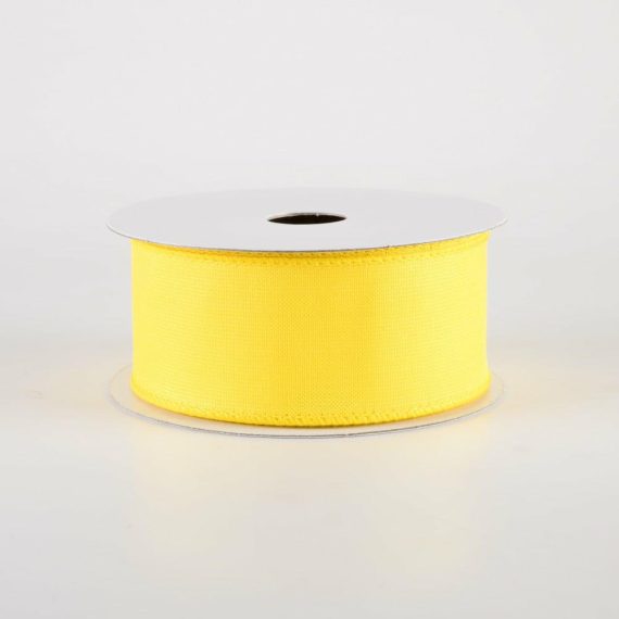 Fabric Ribbon |   1.5" Lala Iridescent Solid Ribbon: Yellow (10 Yards) Fabric Ribbon Fabric Ribbon