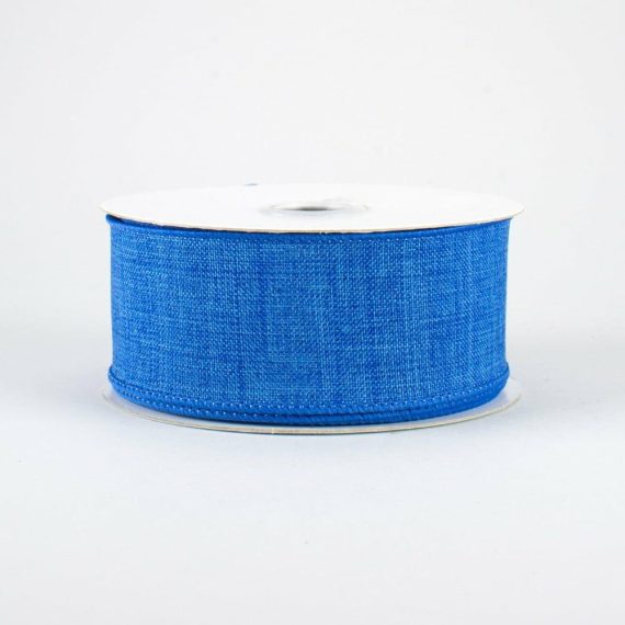 Fabric Ribbon |   1.5" Royal Canvas Ribbon: Royal Blue (10 Yards) Fabric Ribbon Fabric Ribbon