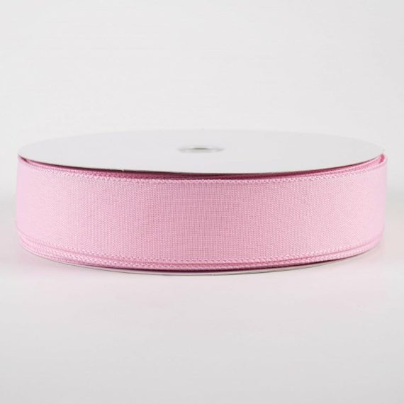 Fabric Ribbon |   1.5" Value Faux Burlap Ribbon: Pink (50 Yards) Fabric Ribbon Fabric Ribbon