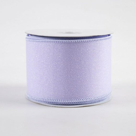 Fabric Ribbon |   2.5" Crystal Shine Ribbon: Light Lavender (10 Yards) Fabric Ribbon Fabric Ribbon