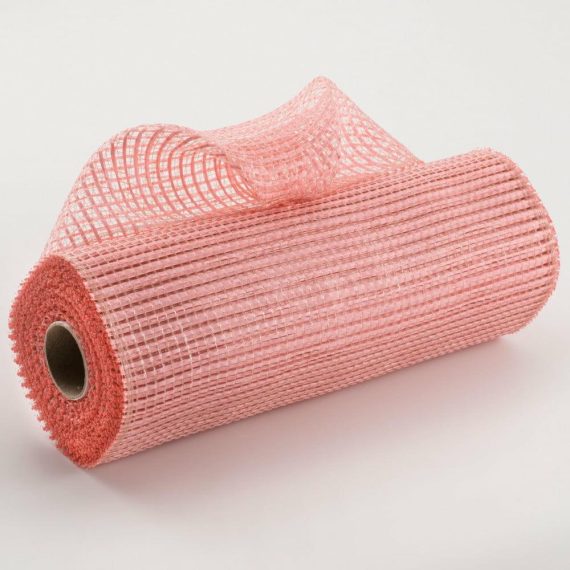 Poly Deco Mesh |   10" Wide Strip Mesh: Blush Deco Mesh Pink,Blush,Peach,Coral