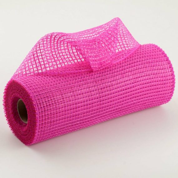 Poly Deco Mesh |   10" Wide Strip Mesh: Hot Pink Deco Mesh Hot Pink