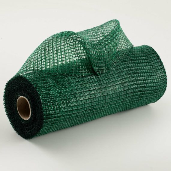 Poly Deco Mesh |   10" Wide Strip Mesh: Hunter Green Deco Mesh Hunter Green