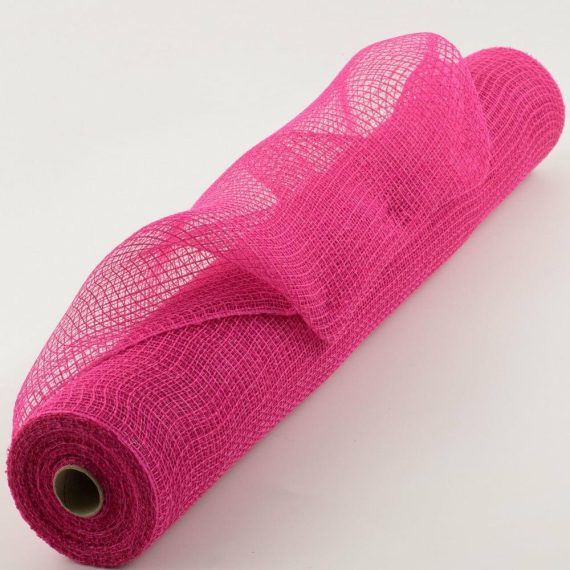 Fabric Mesh |   21" Fabric Mesh: Fuchsia Deco Mesh Fabric Mesh