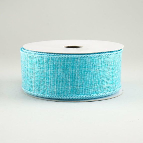 Fabric Ribbon |   1.5" Royal Canvas Ribbon: Light Blue (10 Yards) Fabric Ribbon Fabric Ribbon